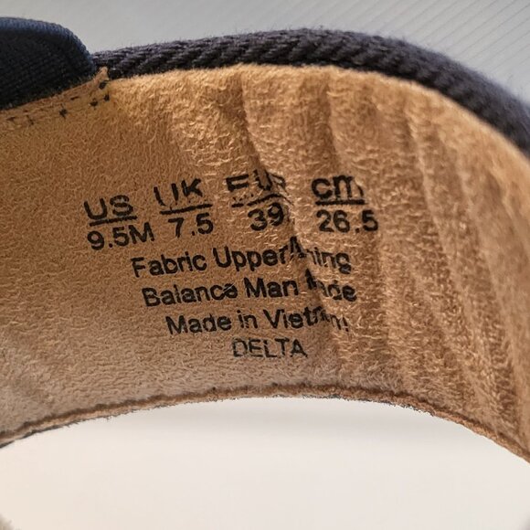 Life Stride Soft System navy blue wedge sandals EUC worn once size 9.5 - Picture 6 of 13